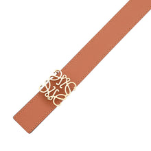 将图像加载到图库查看器中，LOEWE Anagram Reversible Belt Size 80/32 Black/Tan182006 Leather
