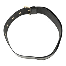 将图像加载到图库查看器中，LOUIS VUITTON Trench Belt 65MM NoirM4531Z Creases processed leather
