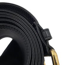 将图像加载到图库查看器中，LOUIS VUITTON Trench Belt 65MM NoirM4531Z Creases processed leather
