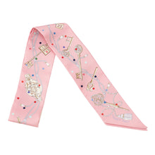 将图像加载到图库查看器中，HERMES Twilly 《Les Crèmes à Pois》 Rose/Beige/Multicolor Silk100%
