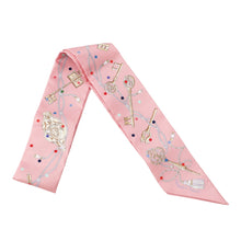 将图像加载到图库查看器中，HERMES Twilly 《Les Crèmes à Pois》 Rose/Beige/Multicolor Silk100%
