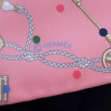 将图像加载到图库查看器中，HERMES Twilly 《Les Crèmes à Pois》 Rose/Beige/Multicolor Silk100%
