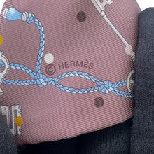 将图像加载到图库查看器中，HERMES Twilly 《Les Crèmes à Pois》 Marron Glacé / Grispearl Silk100%
