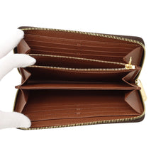 将图像加载到图库查看器中，LOUIS VUITTON Zippy Wallet BrownM42616 Monogram
