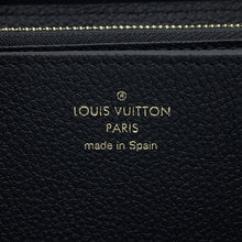 将图像加载到图库查看器中，LOUIS VUITTON Zippy Wallet NoirM61864 Monogram Empreinte Leather
