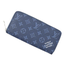 将图像加载到图库查看器中，LOUIS VUITTON Japan Limited Edition Marque L.Vuitton Deposee Zippy Wallet Horizontal OceanBlueM26856 Monogram・Heritage

