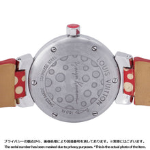 Load image into Gallery viewer, LOUIS VUITTON Tambour Yayoi Kusama Limited Edition - Limited to 188 pieces Stainless Steel LeatherQ12M7
