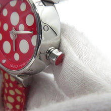 Load image into Gallery viewer, LOUIS VUITTON Tambour Yayoi Kusama Limited Edition - Limited to 188 pieces Stainless Steel LeatherQ12M7
