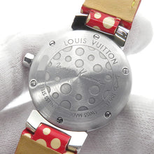 Load image into Gallery viewer, LOUIS VUITTON Tambour Yayoi Kusama Limited Edition - Limited to 188 pieces Stainless Steel LeatherQ12M7
