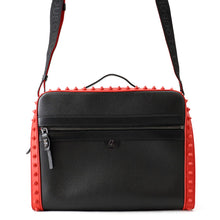 将图像加载到图库查看器中，Christian Louboutin LOUBITOWN Briefcase Black/Red3225103 Leather Rubber
