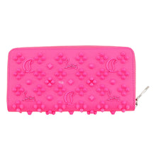 将图像加载到图库查看器中，Christian Louboutin Panettone Studded Zip Around Wallet Pompidou3175224P731 Calf Leather
