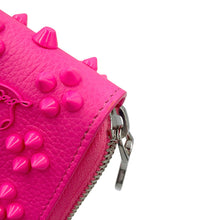 将图像加载到图库查看器中，Christian Louboutin Panettone Studded Zip Around Wallet Pompidou3175224P731 Calf Leather
