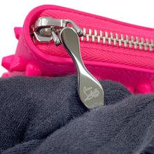 将图像加载到图库查看器中，Christian Louboutin Panettone Studded Zip Around Wallet Pompidou3175224P731 Calf Leather
