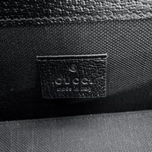 将图像加载到图库查看器中，GUCCI Horsebit Jumbo GG Shoulder Bag Black699296 GG Canvas
