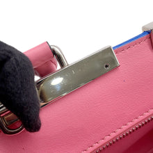 将图像加载到图库查看器中，FENDI Troyes Jules Pink8BH333 Leather Size Petit
