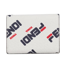 Load image into Gallery viewer, FENDI FILA Collaboration FENDI Mania Compact Wallet White8M0395 Leather

