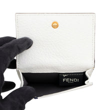 Load image into Gallery viewer, FENDI FILA Collaboration FENDI Mania Compact Wallet White8M0395 Leather
