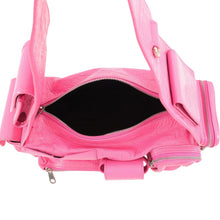 将图像加载到图库查看器中，BALENCIAGA Super Busy Sling Bag Bright Pink762516210CA5639 Lambskin Size XS
