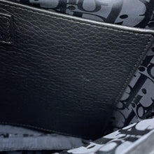 将图像加载到图库查看器中，Dior Pillow Saddlebag Black Leather
