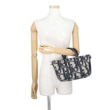 将图像加载到图库查看器中，Dior Maxi Oblique Weekender 2-way Handbag Black/Beige1ESPO322YXL_H27E Canvas Leather Size 25
