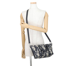 将图像加载到图库查看器中，Dior Maxi Oblique Weekender 2-way Handbag Black/Beige1ESPO322YXL_H27E Canvas Leather Size 25
