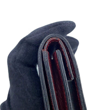 将图像加载到图库查看器中，CARTIER Must Do Square Coin Purse Black Leather
