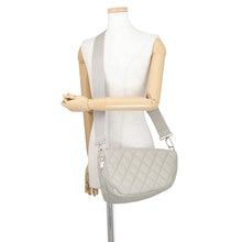 Load image into Gallery viewer, BURBERRY Shield Messenger Bag Light Gray80874731 Leather Size Medium
