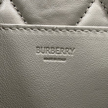 Load image into Gallery viewer, BURBERRY Shield Messenger Bag Light Gray80874731 Leather Size Medium
