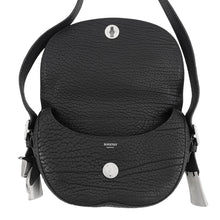 将图像加载到图库查看器中，BURBERRY Chess Satchel Shoulder Bag Black80755111 Leather
