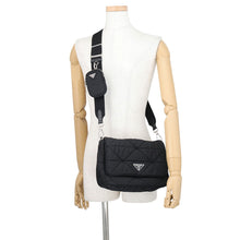 Load image into Gallery viewer, PRADA Padded Re-Nylon Shoulder Bag Black1BD290_RDJN_F0002_V_B9O Nylon

