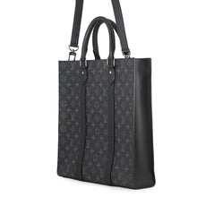将图像加载到图库查看器中，LOUIS VUITTON Sac Plat NoirM46452 Monogram Eclipse
