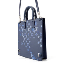 将图像加载到图库查看器中，LOUIS VUITTON Sac Plat Messenger NavyM57843 Monogram Watercolor
