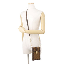 Load image into Gallery viewer, LOUIS VUITTON Pochette Trunk Vertical BrownM67873 Monogram Reverse Canvas
