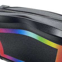 Load image into Gallery viewer, LOUIS VUITTON Soft Trunk Noir/Righe RainbowM30341 Taiga Leather

