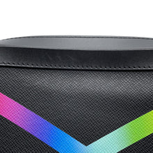 Load image into Gallery viewer, LOUIS VUITTON Soft Trunk Noir/Righe RainbowM30341 Taiga Leather
