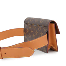 将图像加载到图库查看器中，LOUIS VUITTON SPadlock belt pouch BrownM44667 Monogram Size PM
