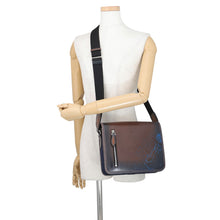 Load image into Gallery viewer, Berluti Lucky Day Scritto Calligraphy Shoulder Brown/Blue Leather Nylon
