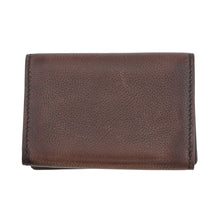 将图像加载到图库查看器中，Berluti Imbuia Calligraphy Card Holder Brown scritto leather
