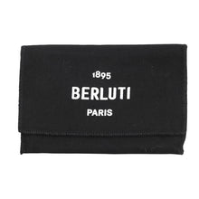 将图像加载到图库查看器中，Berluti Imbuia Calligraphy Card Holder Brown scritto leather
