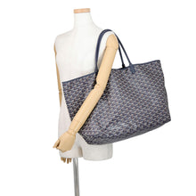 将图像加载到图库查看器中，GOYARD Saint Louis Navy BlueSTLOUIGMLTY12CL12P PVC Leather Size GM
