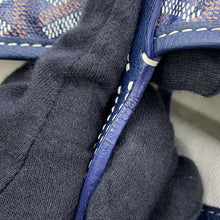 将图像加载到图库查看器中，GOYARD Saint Louis Navy BlueSTLOUIGMLTY12CL12P PVC Leather Size GM
