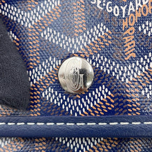 将图像加载到图库查看器中，GOYARD Saint Louis Navy BlueSTLOUIGMLTY12CL12P PVC Leather Size GM

