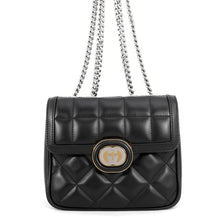 将图像加载到图库查看器中，GUCCI Decorated Chain Shoulder Bag Mini Black741457 Leather

