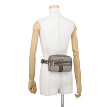 Load image into Gallery viewer, GUCCI Ophidia GG Supreme Waist Bag Small Beige/Multicolor517076 PVC Leather
