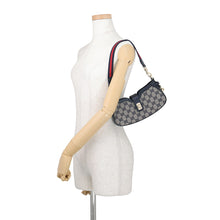Load image into Gallery viewer, GUCCI Moonside Shoulder Mini Beige/Navy786015 Canvas Leather
