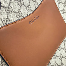 Load image into Gallery viewer, GUCCI GG Emblem Medium Briefcase 2WAY Shoulder Beige/Brown821149 GG SupremeCanvas Leather
