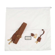 Load image into Gallery viewer, GUCCI GG Emblem Medium Briefcase 2WAY Shoulder Beige/Brown821149 GG SupremeCanvas Leather
