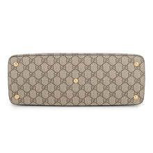 将图像加载到图库查看器中，GUCCI GG Supreme 2WAYBag Beige/Red/Pink409534 GG SupremeCanvas Leather
