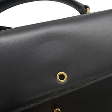 将图像加载到图库查看器中，GUCCI Siena Medium Top Handle Black855535 Leather
