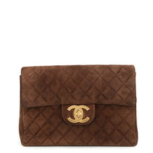 将图像加载到图库查看器中，CHANEL DecaCoco Matelasse Backpack Brown suede
